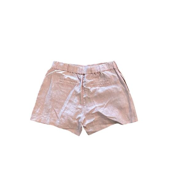 Michael Stars Linen & Cotton-Blend High Waisted Pleat Shorts Size Medium - Picture 6 of 6